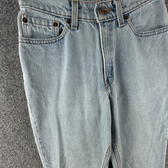 VTG Levi’s 512 Women Light Wash Denim Jeans Slim Fit Tapered Leg USA ACTL 25X28 - Picture 2 of 16